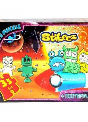 Пазл "stikeez", 35 элементов + плакат