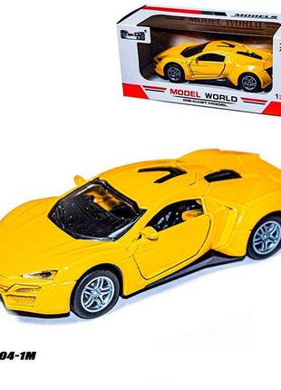 Машинка tian du model world f1104-1m yellow світло, звук f1104-1m yellow