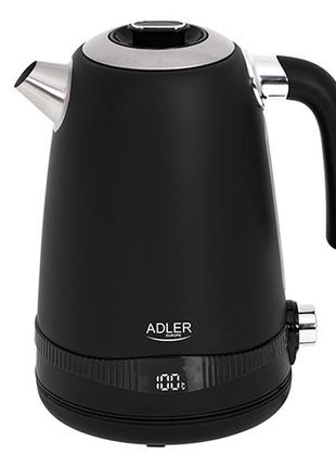 Чайник с регулятором температуры adler ad 1295 black