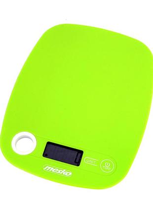 Весы кухонные электронные mesko ms 3159 green