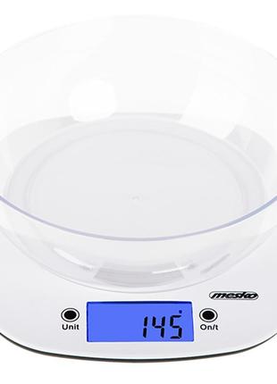 Весы кухонные электронные mesko ms 3165