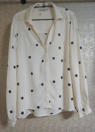 Fabienne chapot стильна сорочка рубашка блуза блузка квітковий принт преміум бренд оригінал бренд fabienne chapot, р 36