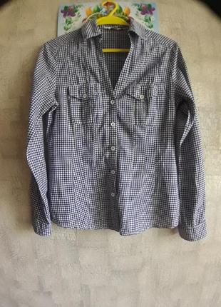 Женская хлопковая рубашка, 10 размер.