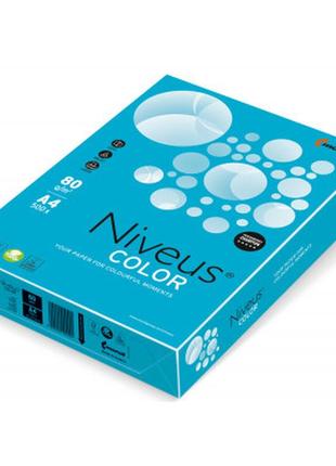 Бумага mondi niveus color intensive blue a4, 80g, 500sh (a4.80.nvi.ab48.500)