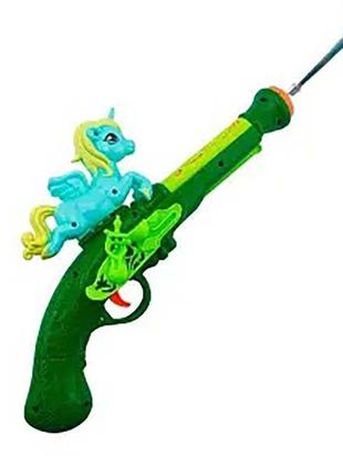 Дитячий пістолет зелений єдиноріг k843 green