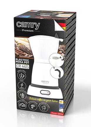 Електрична кавоварка camry cr 4415w moka9 фото