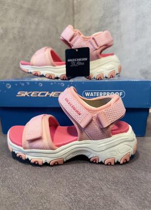 Детские босоножки skechers d’lirter pink