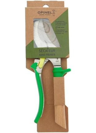 Секатор opinel hand pruner green 4