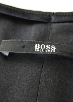 Брендова чорна сукня міді у складі шовк від hugo boss7 фото