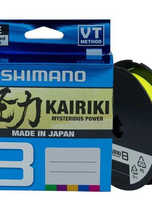 Шнур shimano kairiki 8 pe (yellow) 150m 0.16mm 10.3kg