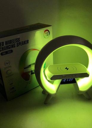 Настольный ночник с беспроводной зарядкой g-lite xm-x63, светящийся будильник uv-876...