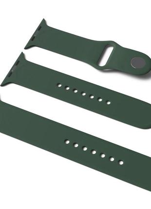 Силиконовый ремешок для apple watch sport band 42 / 44 / 45 / 49 (s/m & m/l) 3pcs, зеленый / army green