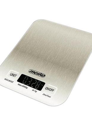 Весы кухонные электронные mesko ms 3169 white