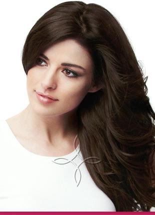 Натуральные славянские волосы на трессе 45-50 см 100 грамм, шоколад №03