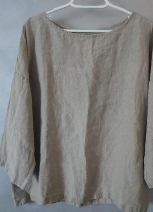 Натуральна льняна блуза кофта la petite alice
