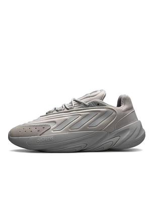 Кроссовки для пробежки,кроссовки на весну adidas originals ozelia gray two,кроссовки на лето,мужские легкие м2 фото