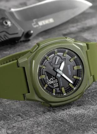 Часы спортивные skmei 2091agbk, военные часы с секундомером, часы cy-303 армейские скмей