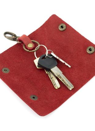 Подарунковий набір жіночий handycover №44 (червоний) гаманець, 2 обкладинки, ключниця в коробці10 фото