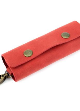 Подарунковий набір жіночий handycover №44 (червоний) гаманець, 2 обкладинки, ключниця в коробці9 фото