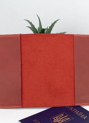 Подарунковий набір жіночий handycover №44 (червоний) гаманець, 2 обкладинки, ключниця в коробці8 фото
