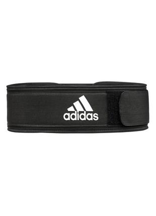 Пояс для важкої атлетики adidas essential weightlifting belt чорний уні xs (62-75 см)