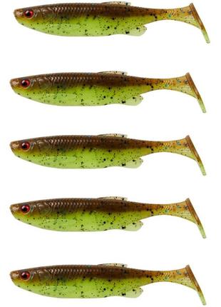 Силикон savage gear fat minnow t-tail 105mm 11.0g chartreuse pumpkin (5 шт/уп)