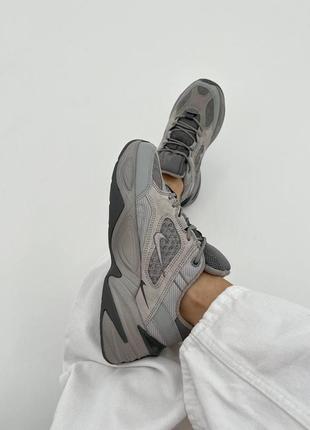 Nike m2k tekno grey reflective жіночі кросівки найк м2к nike m2k tekno grey якісний топ оригінал m2k найк3 фото