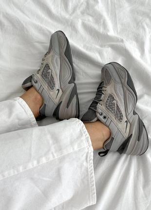 Nike m2k tekno grey reflective жіночі кросівки найк м2к nike m2k tekno grey якісний топ оригінал m2k найк6 фото