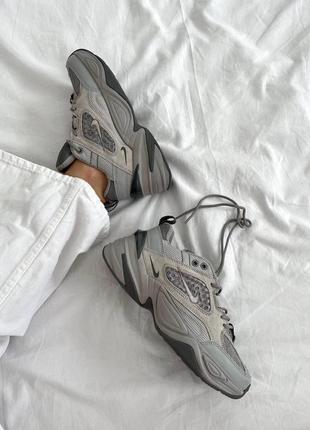 Nike m2k tekno grey reflective жіночі кросівки найк м2к nike m2k tekno grey якісний топ оригінал m2k найк5 фото