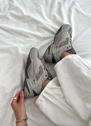 Nike m2k tekno grey reflective жіночі кросівки найк м2к nike m2k tekno grey якісний топ оригінал m2k найк8 фото