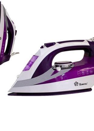 Парова праска-очисник domotec ms 2201 2200w, праски керамічні для дому, праски з парою, za-257 права праска