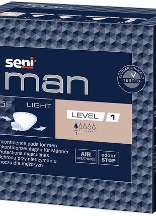 Урологические прокладки для мужчин seni man light 1 level