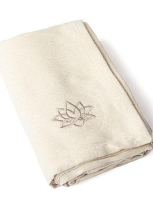 Йога-покривало lotus shavasana bodhi бавовняна екрю 200x150 см