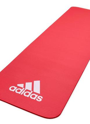 Килимок для фітнесу adidas fitness mat червоний уні 183 х 61 х 1 см