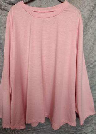 Розовая блуза с длинным рукавом от shein