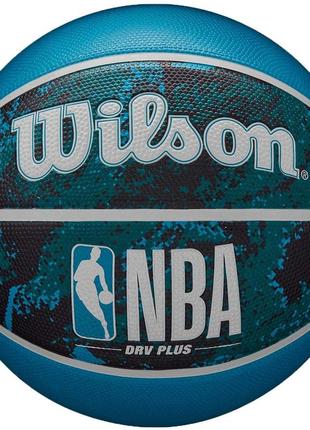 М'яч баскетбольний wilson nba drv plus vibe bskt black/blue size 7