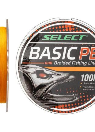 Шнур select basic pe 100m (помаранчевий) 0.08mm 8lb/4kg