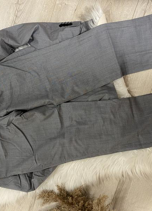Серый стильный оверсайз унисекс/брючный костюм:4 фото