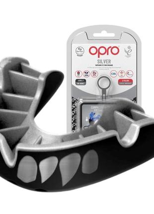 Капа opro silver доросла (вік 11+) silver jaws (art.102502012)