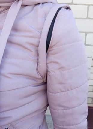 Весняна куртка-жилетка жіноча зі знімними рукавами