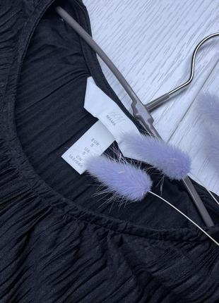 Чёрная лёгкая блуза h&m s блуза для беременных блуза плиссе2 фото