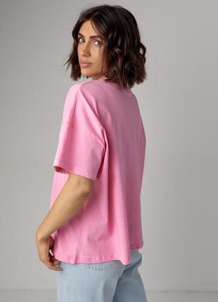 Женская футболка oversize с надписью vogue7 фото
