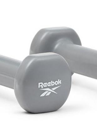 Гантелі reebok dumbbells сірий уні 1 кг