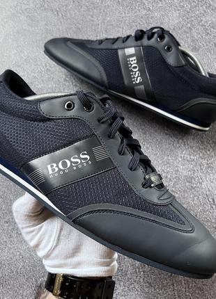 Чоловічі темні сині кросівки кеди взуття hugo boss оригінал розмір 44 як нові4 фото