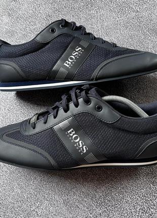 Чоловічі темні сині кросівки кеди взуття hugo boss оригінал розмір 44 як нові6 фото