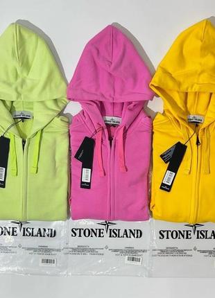 Обновили наличие зип худи stone island zip hoodie в ярких цветах