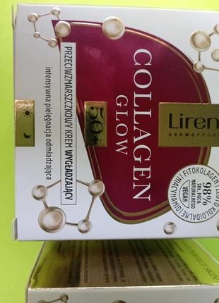 Крем для лица lirene collagen 50+, 60+6 фото