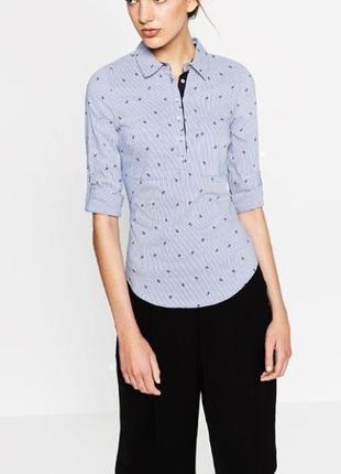 Женская рубашка zara в идеальном состоянии размер xs-s
