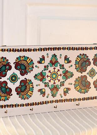 Ключниця настінна горизонтальна родючість 36х18 см (kedm_tr003)