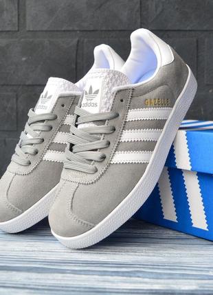 Adidas gazelle серые